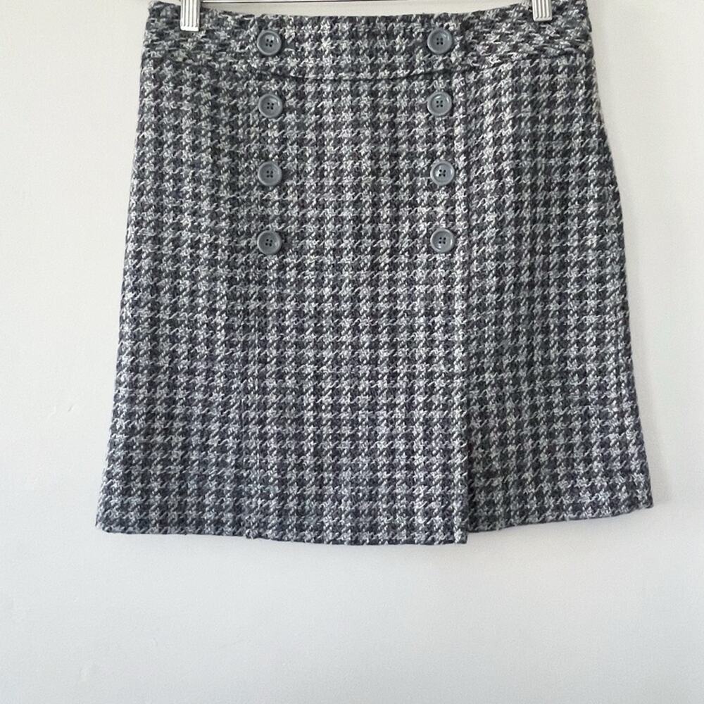 LOFT Pencil Skirt Black and Gray Houndstooth Size 6 EUC - Picture 9 of 14